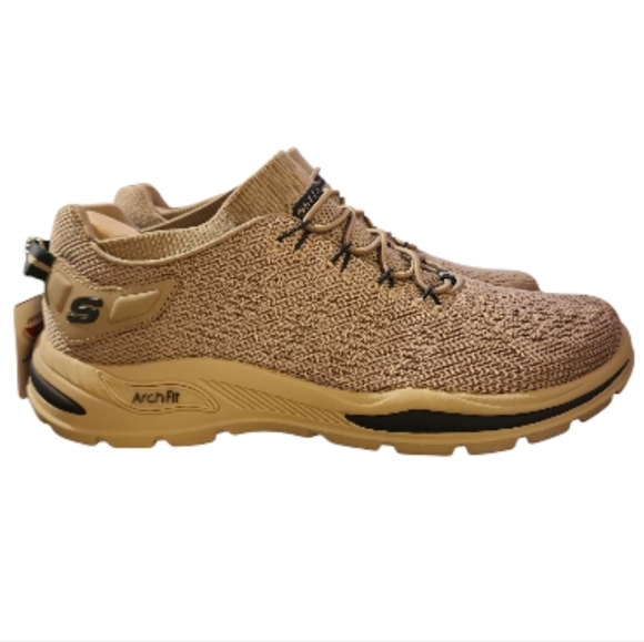 Skechers Arch Fit Motley Varsen Taupe Men 10 Relaxed Fit Slip On Podiatrist Cert - Picture 1 of 9